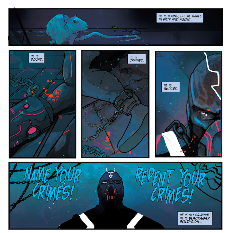 Illustration for article titled In the New Black Bolt Comic, the Inhuman King Is Finally Developing a Human Personality